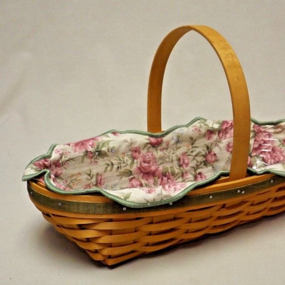 Longaberger 2001 May Series Peony Basket with Liner, Protector and Certificate - Picture 6 of 16